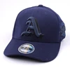 Custom 3d embroidery cotton elastic sweatband flex fit baseball cap