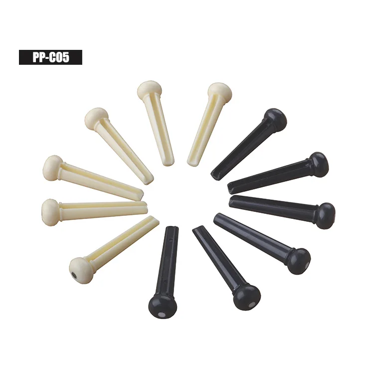 

Wholesale instrument string bridge pin guitar part ABS Bridge Pins, Ivory