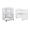 custom modern safe new zealan pine wood convertible cradle bed baby cot
