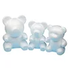 1Pcs Modelling Polystyrene Styrofoam White Foam Bear Mold Teddy For Valentine's Day Gifts Birthday Party Wedding Decoration