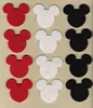2018 New fashion hot handmade polyester wholesale glass coaster Christmas decoration felt micky mouse desk mats for ceramic mug