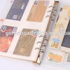 card holder zippered Binder pouch Plastic planner pouch