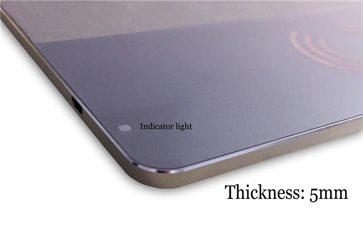 Newest Wholesale Qi Wireless Charger Mouse Pad Metal Material Wireless Charger