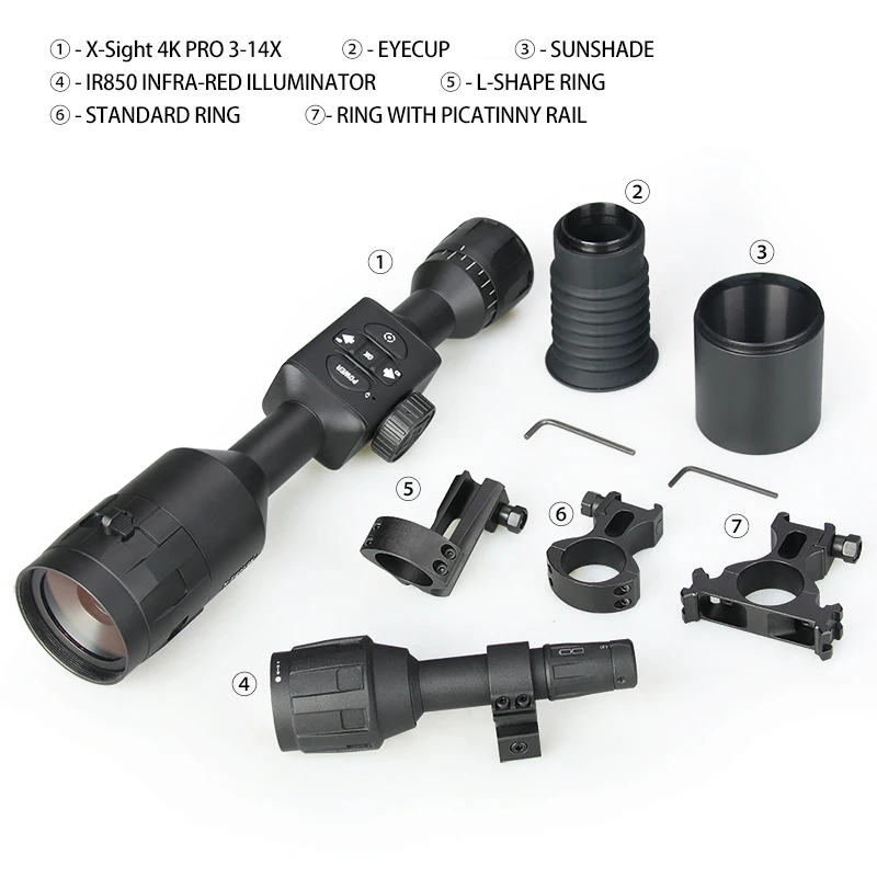NEW/ Military  night vision rifle scope 3-12x50 HD quality HK27-0024