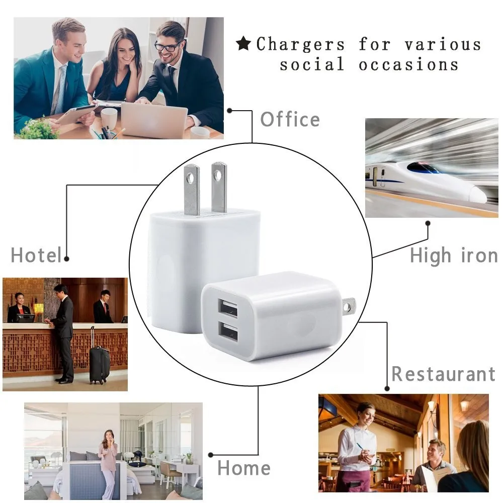 5v 2a Universal 2 Usb Port Australia Type Wall Charger For Home Travel