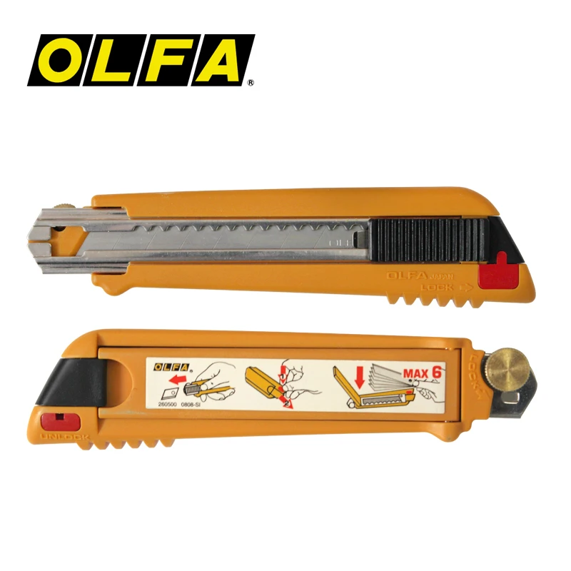 Olfa Pl1 Top Large Art Cutter Knife 18mm Blade For Cutting Plaster