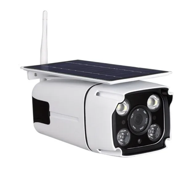 outdoor hd 960p pir motion led street light wireless wifi solar camera