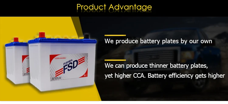 12V Japan 55D23L Car Battery Korea Brands