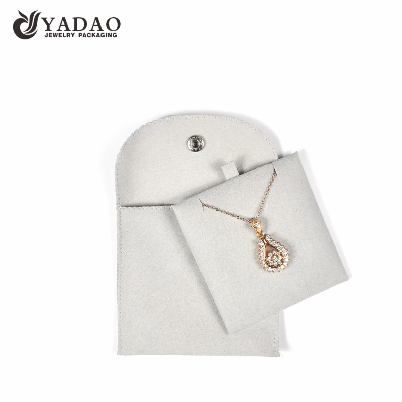 High Quality Snap Button Jewelry Pouch With Pendant Insert Inside Buy