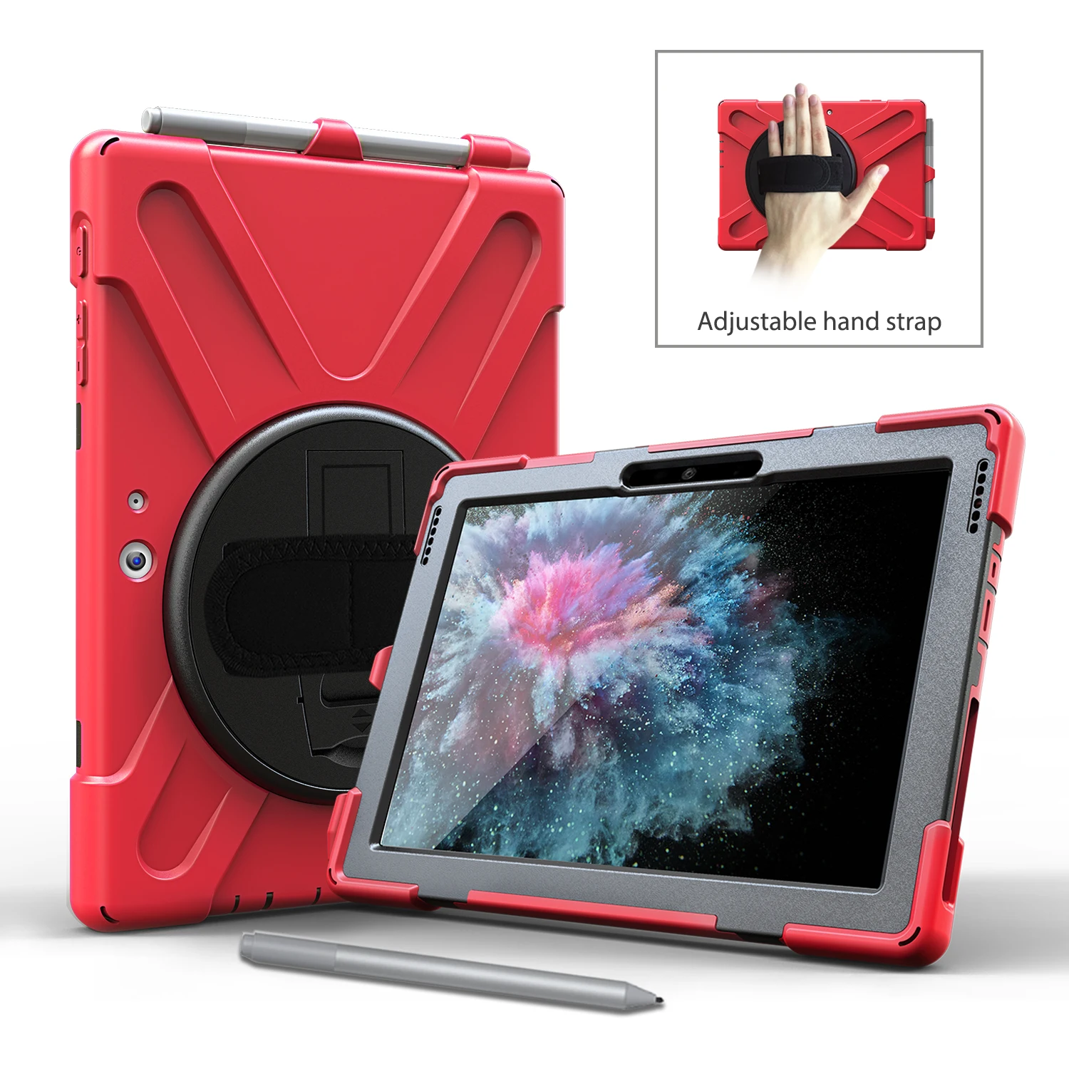 Yapears Heavy Duty Shockproof Rugged Case For Microsoft Surface Pro 4 5