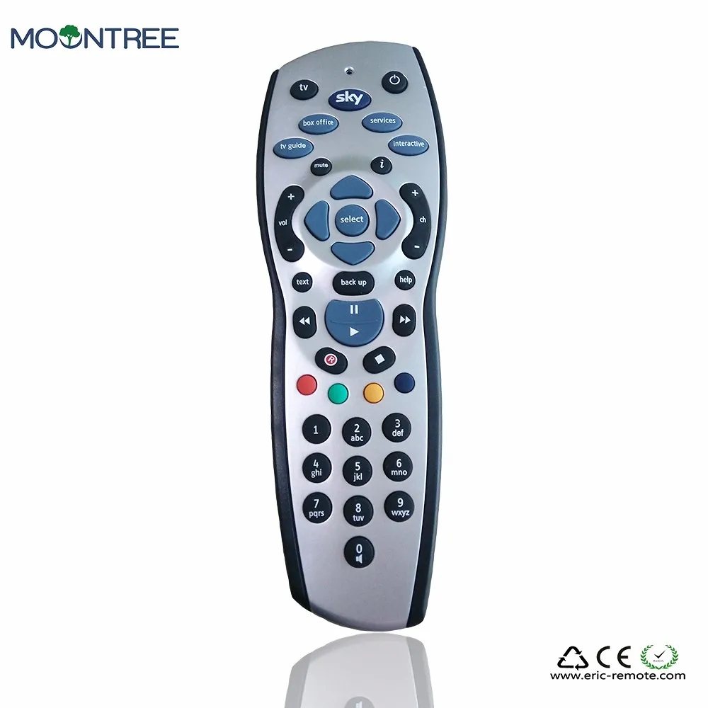 

High Quality Genuine TV Sky universal Smart TV Remote Control for Set Top Box REV 9 HD, Sliver