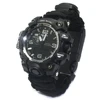 Survival adventure Paracord emergency watch with tactical features in wild