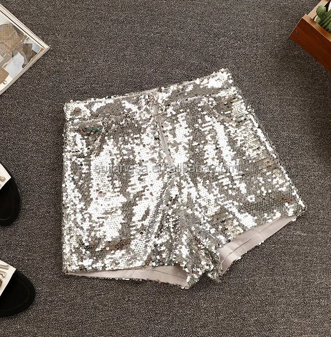 Sequin High Waisted Hot Pants