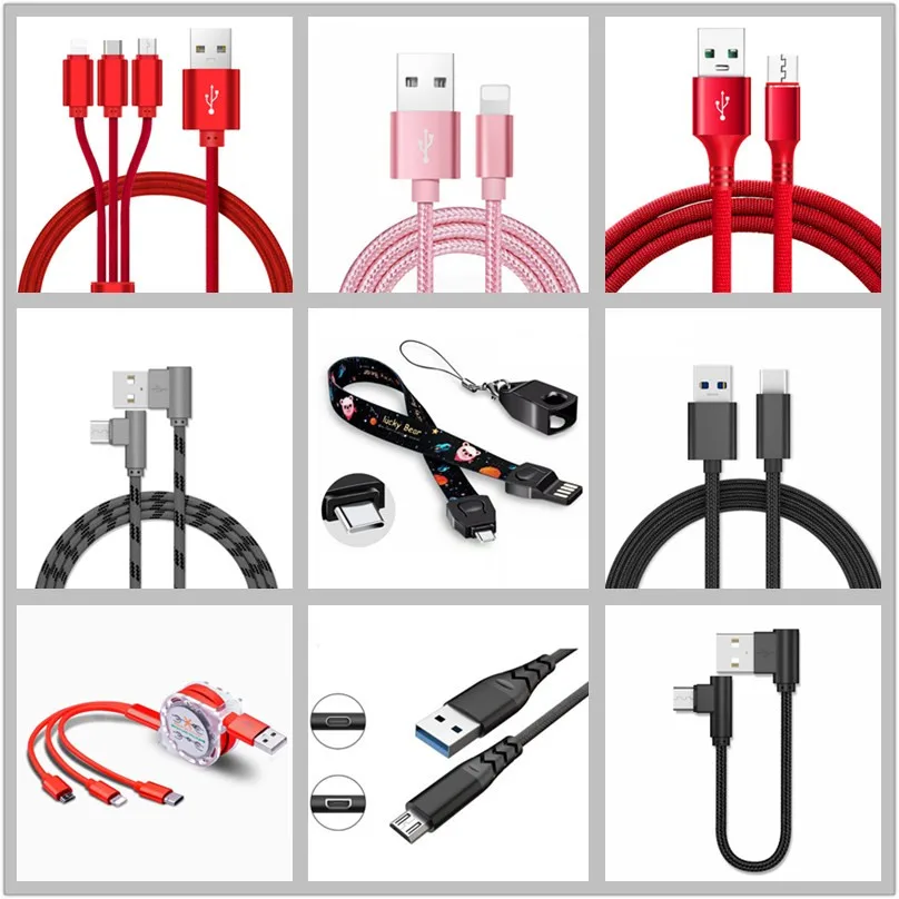 Micro USB cable 2.0 Fabric Braided Right Angle Micro 2.0 USB Cable A Male to Micro B Charge and Sync Cord for Android/Windows - ANKUX.COM