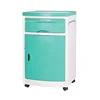 Used Metal Nightstand Locker Abs Bed Side Hospital Bedside Tables Cabinet With Wheels