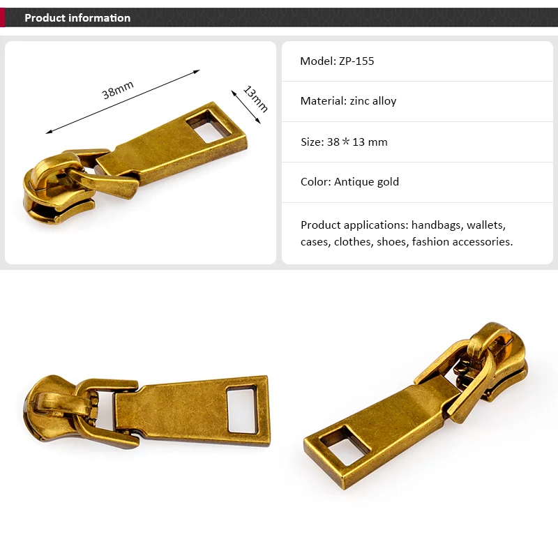 Zipper Puller And Slider