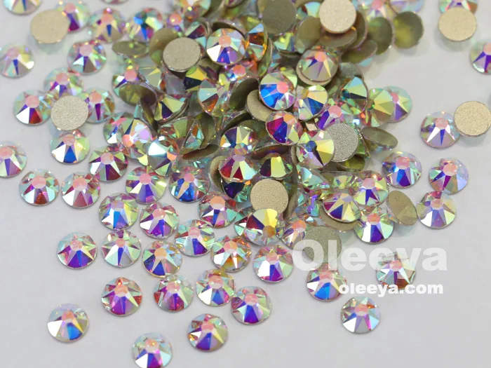 High Quality 2088 16 Cut Facets Flat Back Crystals SS20 Not Hot Fix Rhinestones for Nail Art