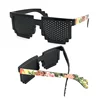 Promotional mosaic Sunglasses sun Shades Custom color beach decorate party pinhole Sun Glasses