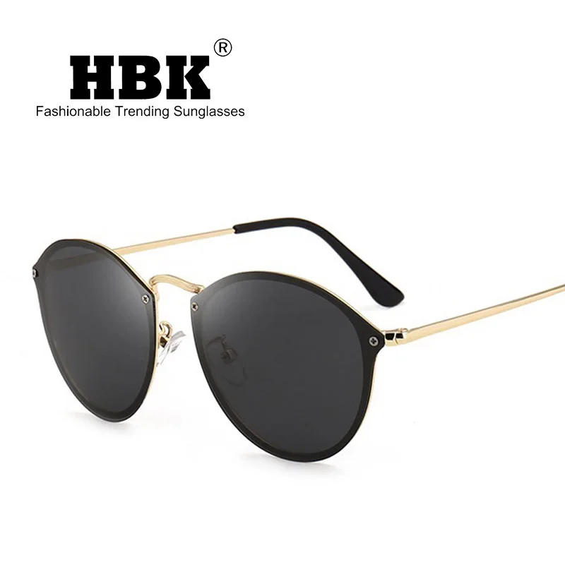

HBK 2019 Luxury Driving Polarized Rimless travel Sunglasses Men For Male Female Ultra-light Mirror trending Glasses Ray PM0033