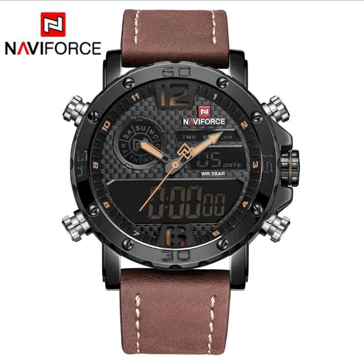 

NAVIFORCE 9134 world top ten brand multi-function waterproof watch men's quartz watch, Colors