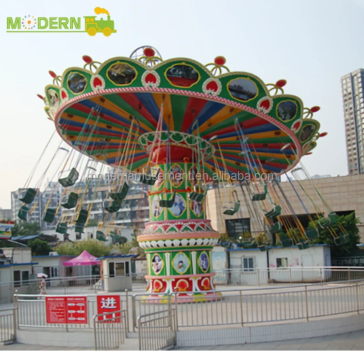 Funfair rides amusement park flying chair swing rides for sale