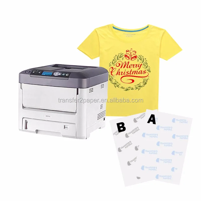
Laser printer made in Janpan with White Toner for dark self-weeding transfer paper 
