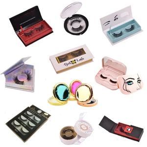 Wholesale New Product Ideas Eyelashes Mink Eyelash Private Label Custom Eyelash Packaging Eyelash Packaging Box