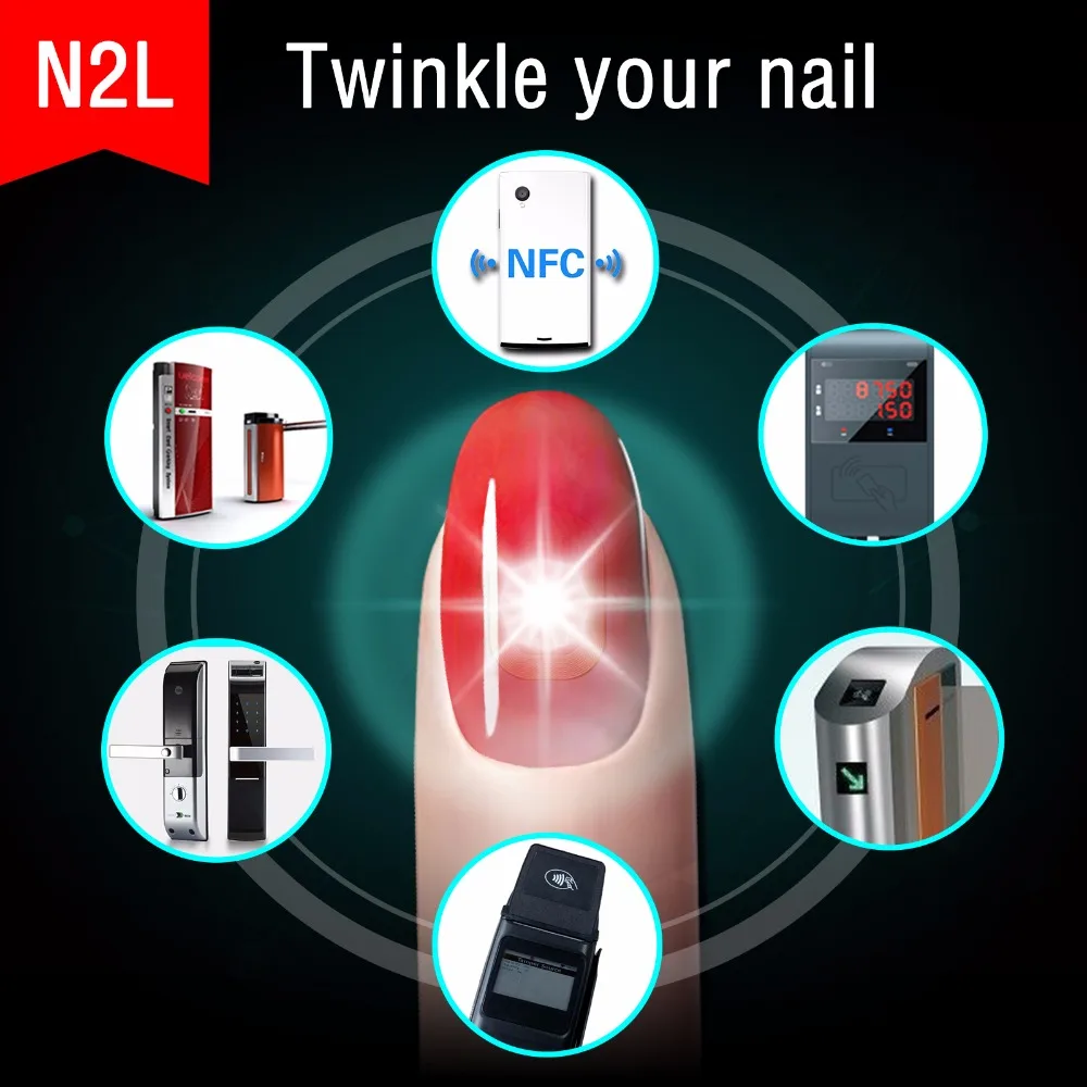 

JAKCOM N2L Smart Nail the second generation of induction type LED colorful nail tip