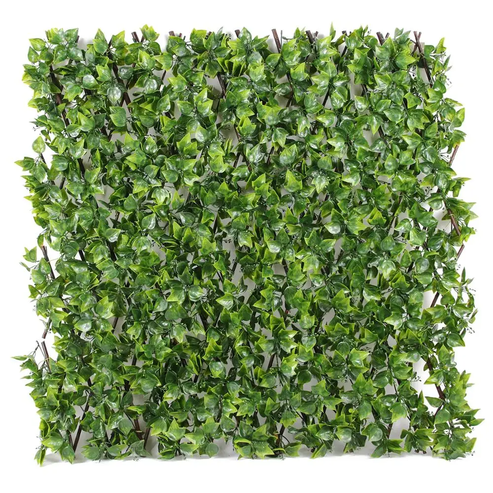 Faux Laurel Hedge Greenery Leaves Fence Privacy Screen artificial leaf fence for Indoor Outdoor Wall Decoration