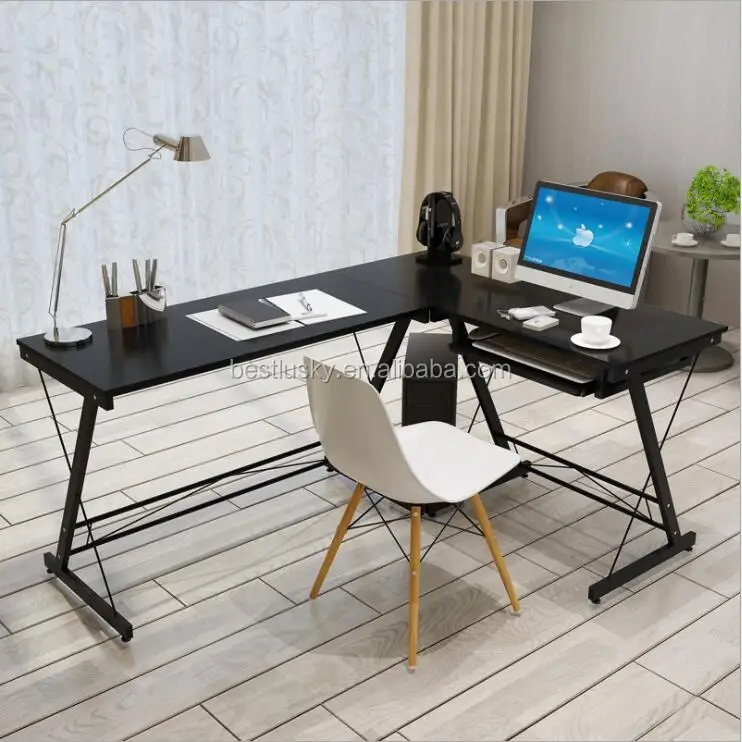 Modern L Shaped Desk Corner Computer Desk Pc Laptop Study Table