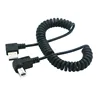 Retractable 90 Degree Right Angle USB Type A Male to B Male AM to BM Adapter Converter Spiral Coiled Spring Curl Printer Cable