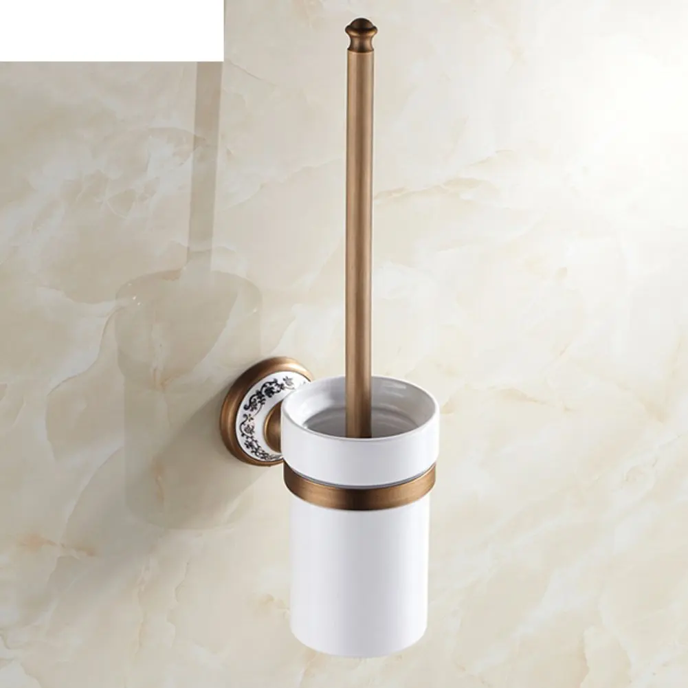 copper toilet brush holder