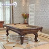 solid wood slate carved billiard pool table