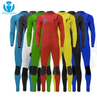 

DIVESTAR Custom colorful neoprene suit,Chest zip 3/2mm full surfing wetsuit