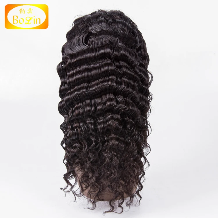 

Bolin Hair Trade Assurance Deep Wave Brazilian Hair Full Lace Wig With Baby Hair