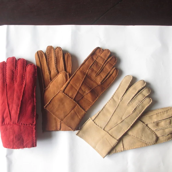 sheepskin fingerless gloves