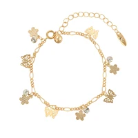 

75936 xuping brazaletes de oro modelos mujer, 14k color charm bracelet