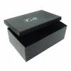 High End Custom Cardboard Packaging Black Shoe Gift Box