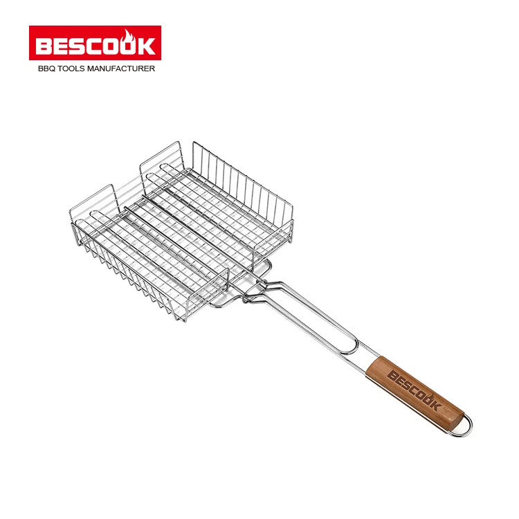 Outdoor Barbecue Use Bbq Grilling Basket For Grill Fish Vegetables