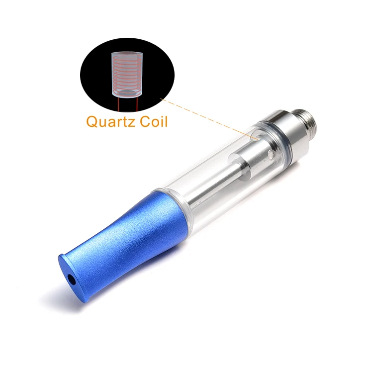 Quartz Coil 510 sub ohm tank essential oil vape .5ml ceramic glass cbd cartridge private label