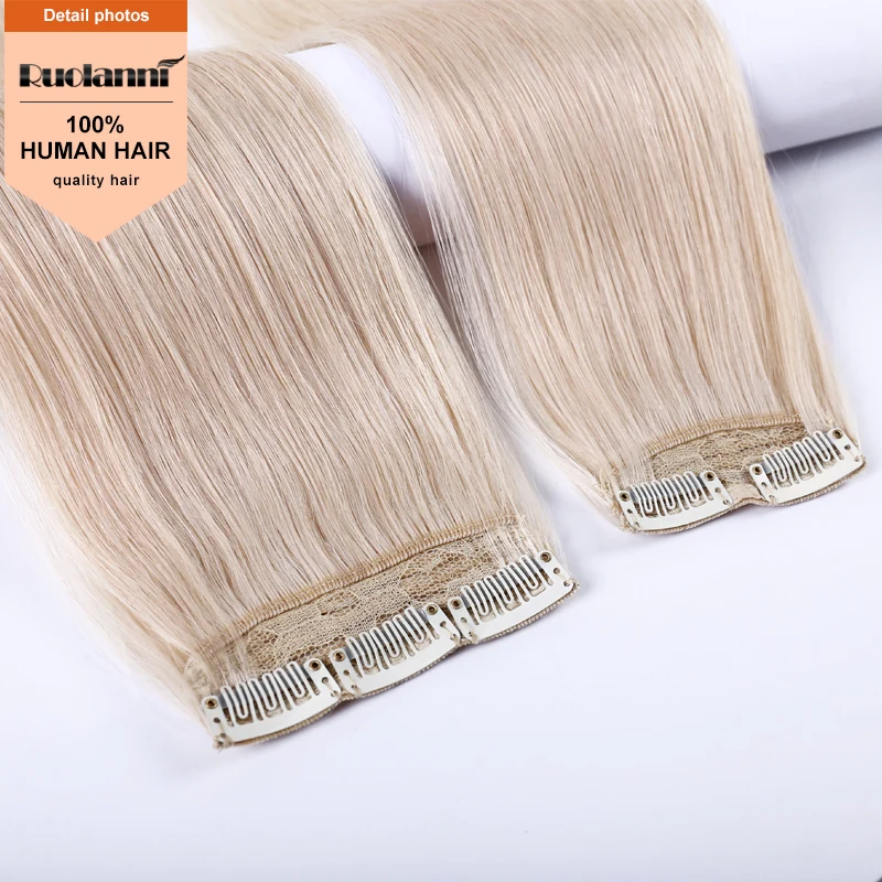 

China human hair supplier italian human hair extension clip in hair, Natural color