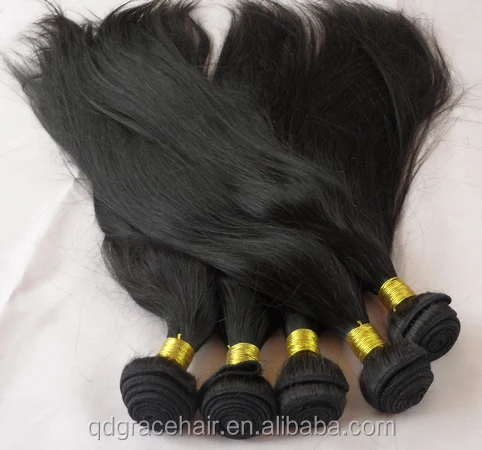 

Raw Unprocessed 100% Virgin Remy Hair Brazilian Human Hair Weaving Silky Straight Hair Extension