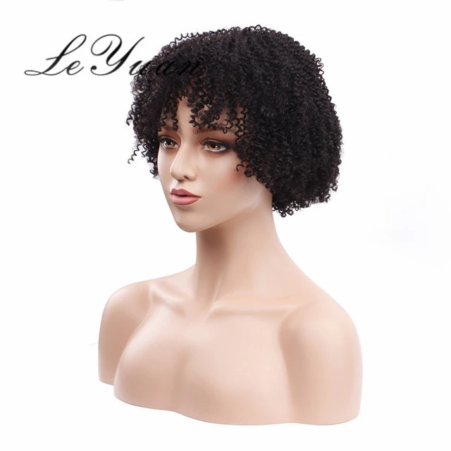 

LeYuan kinky curly bob original short brazilian hair wigs curly weave dubai for black women, Colors