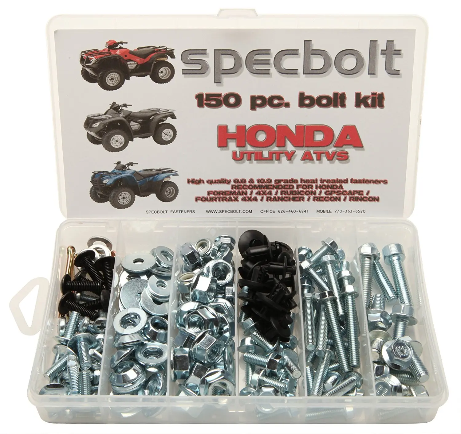 Get Quotations · Specbolt Fasteners 150pc Maintenance Restoration OE Spec  Motorcycle Bolt Kit for Honda Utility ATV Quad Foreman