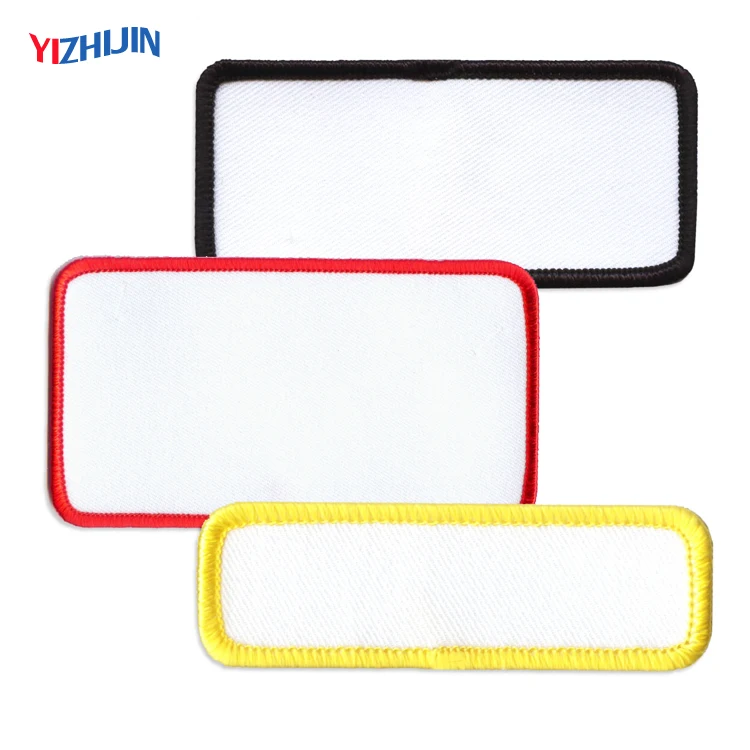 

Custom Blank Embroidery Sublimation Patch Blanks for Caps Hats Scarves Bags, Customized