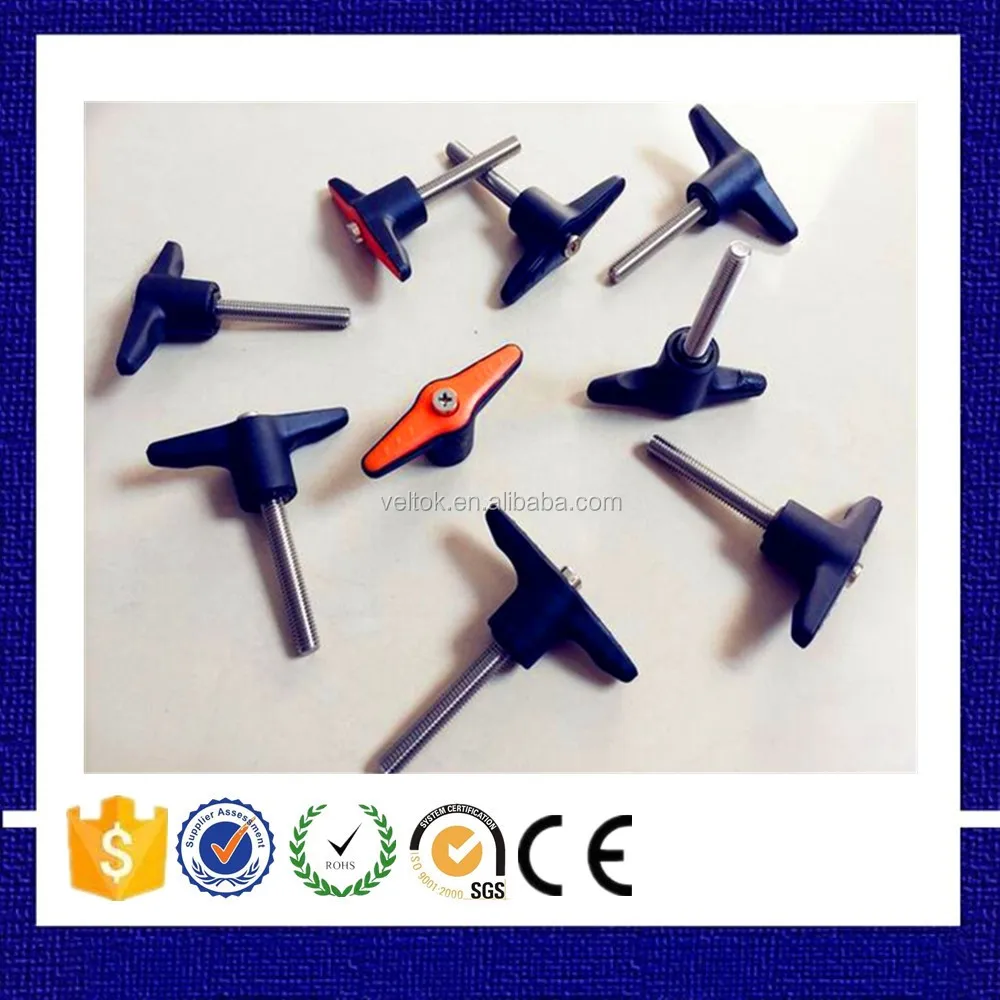 Plastic Adjustable T Knob Screw Handle Bolt M6 M8 1/4 3/8 Buy