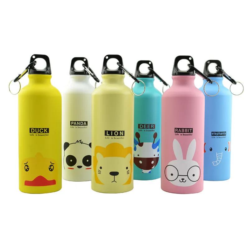 

Customized Printed Animals  Aluminum Double Wall Lion Duck Panda Insulated Sport Travel Tumbler Kettle Water Bottle, As the picture display