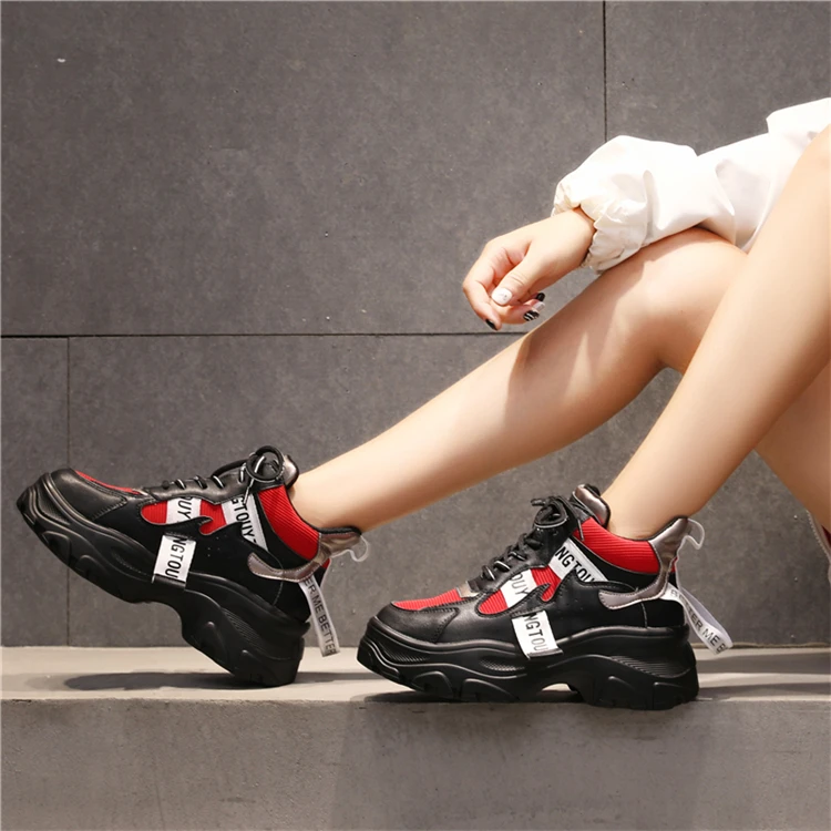 Women's Platform Sneaker Fashion Brand Women Chunky Sneakers Comfort 2020 Spring Casual Woman Dad Shoes Ladies Footwear