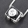 Customized high quality fashionable camera antique look pendant silver jewelry charm