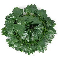 

Wholesale artificial leaves Evergreen Rattan Wall Hanging Plant Leaves